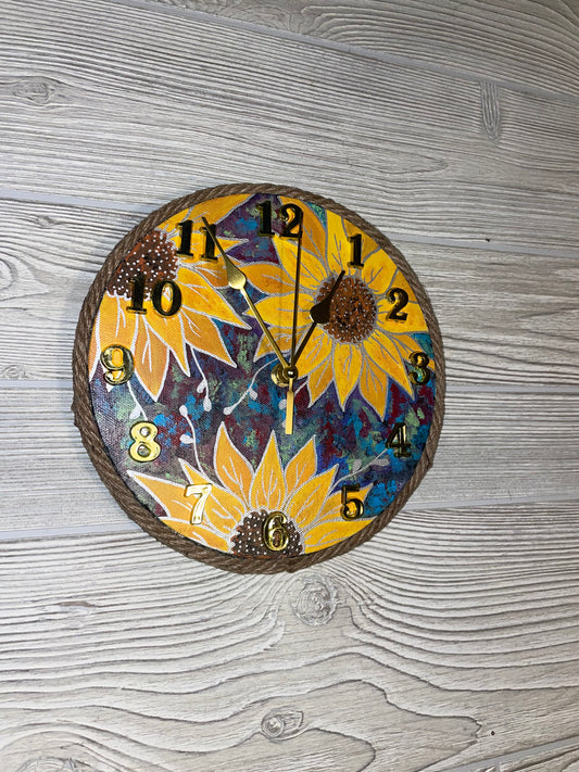 Sunflower Clock